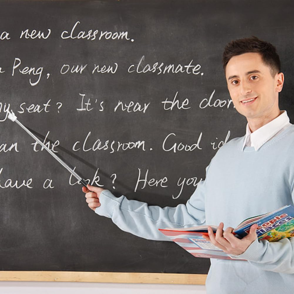2Pcs Pointing Stick Finger Shape Funny Extendable Telescopic Teacher Pointer image number 1