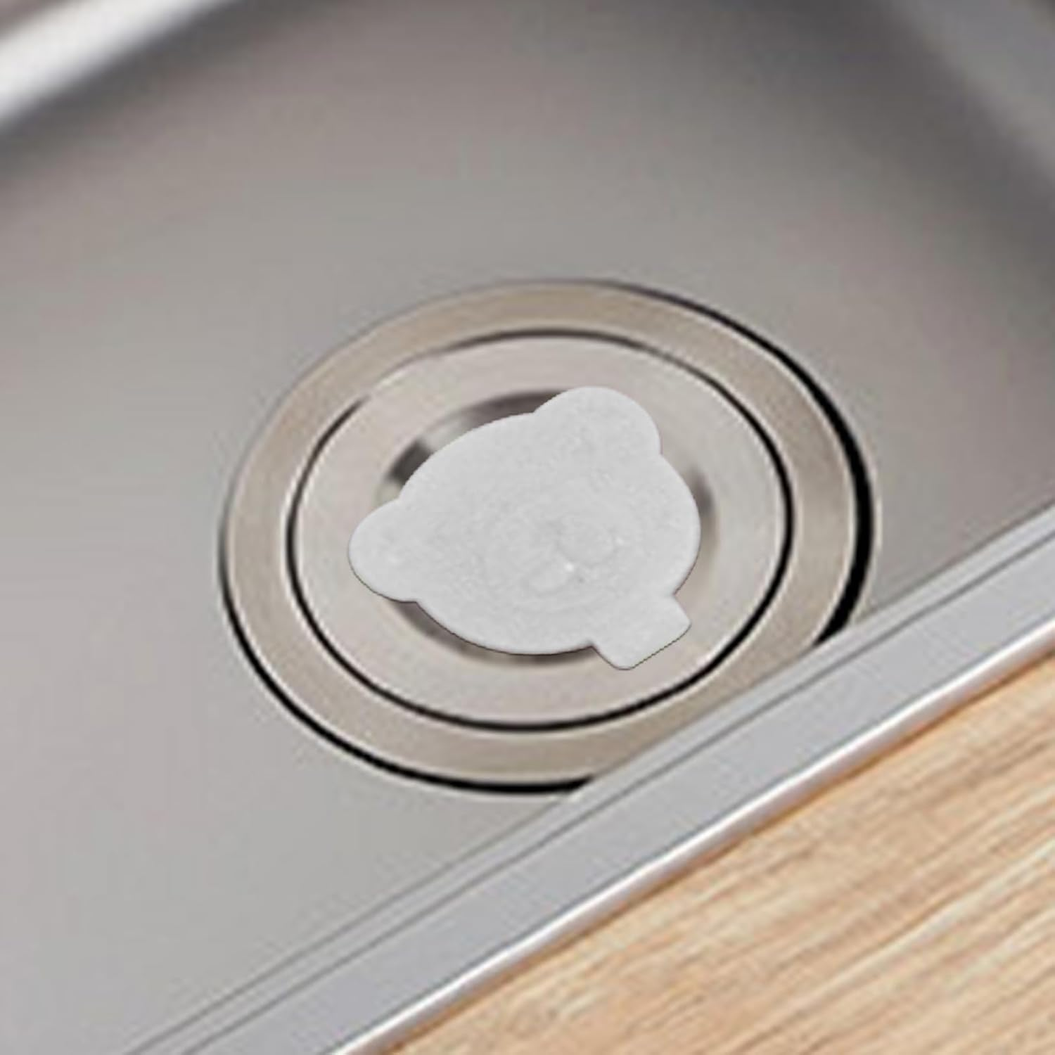 Lexziuo 2PCS Silicone Bathtub Drain Plugs - Soft Universal Bear Shaped Tub Stopper for Kids, Leakproof Bath Plug with Cute Design, Durable Water Saving Shower Sink Stopper (Blue) image number 2