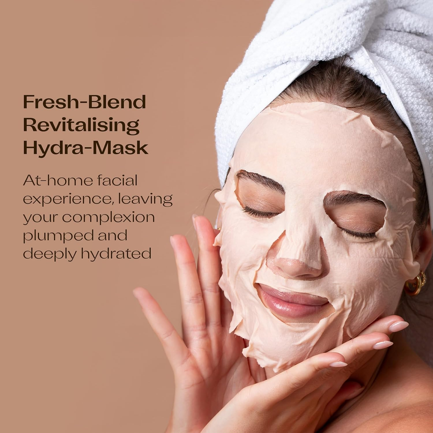 Trilogy Fresh-Blend Revitalising Hydra-Mask, Hyaluronic Acid & Rosehip Oil, 3 Sheets image number 2