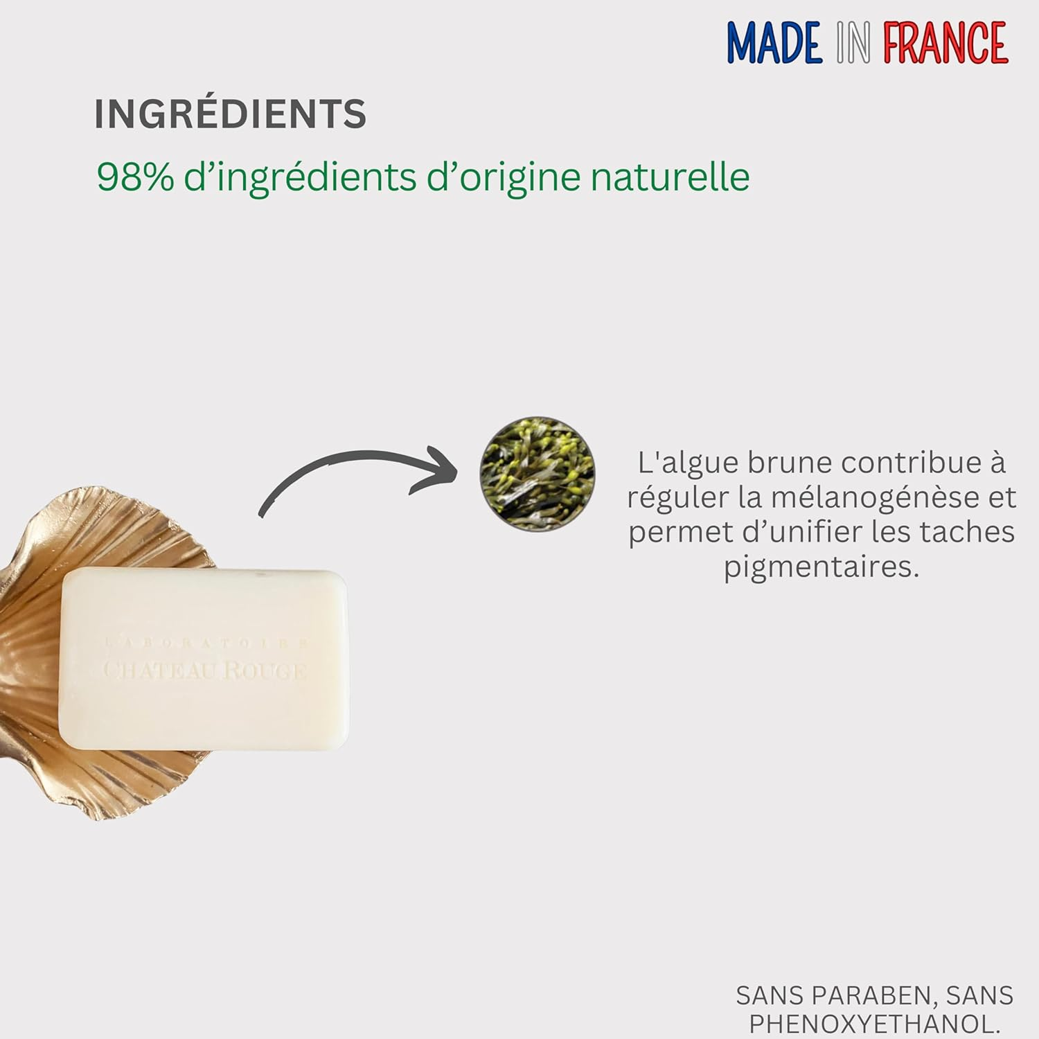 Laboratoire Ch&acirc;teau Rouge - Dermatological Soap - Solid Soap - Shine & Light - Face and Body - 100 G