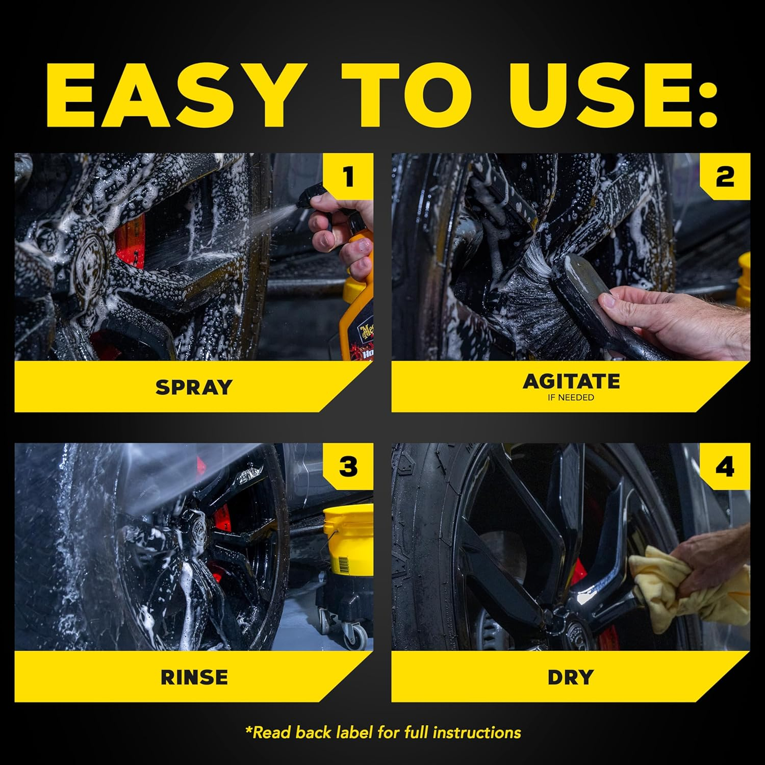 Meguiar'S Hot Rims Black Wheel Cleaner image number 1