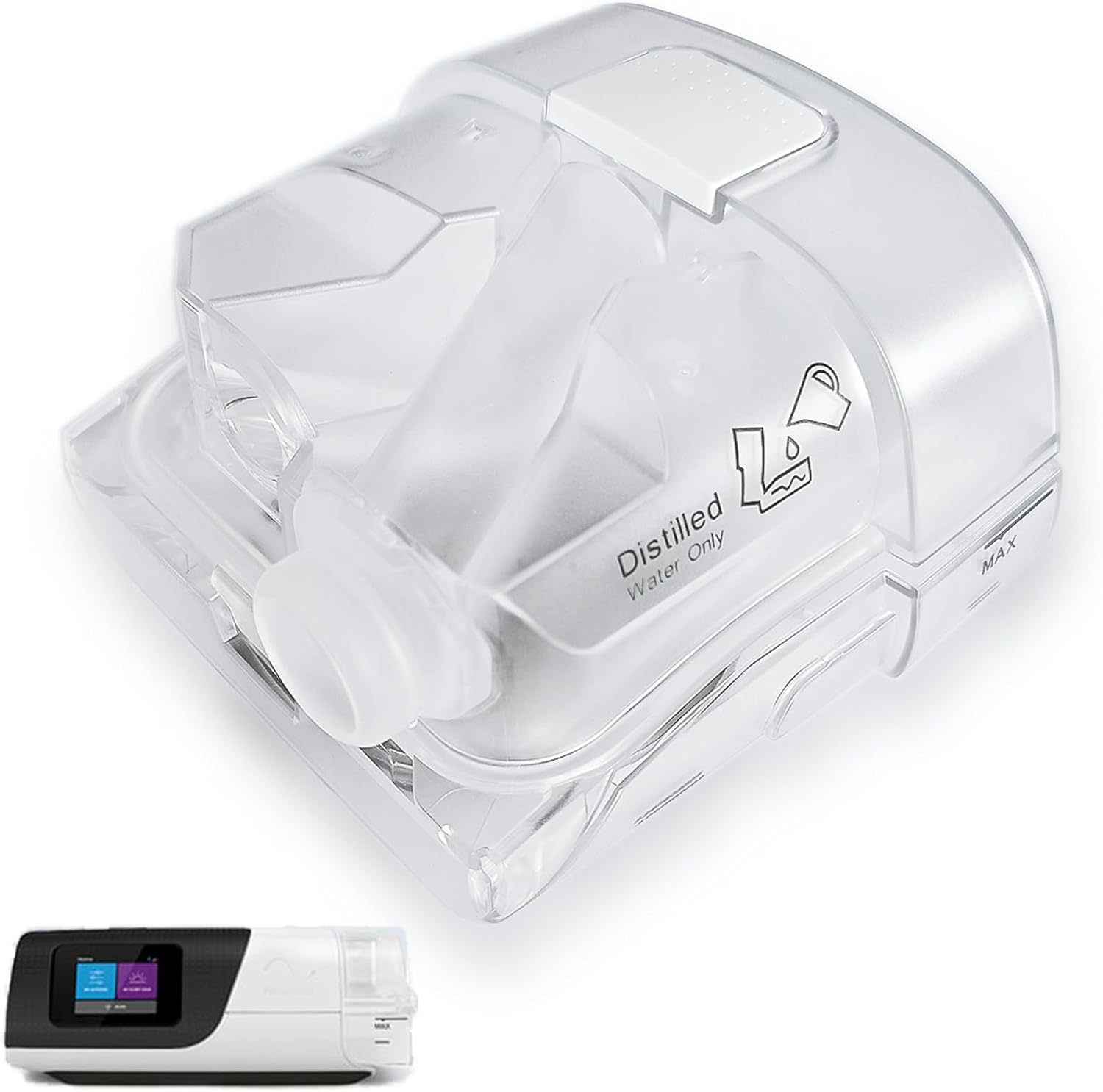 Water Chamber and Pap Humidair Water Tank for Resmed Airsense 11 Tube Hose Machine image number 4