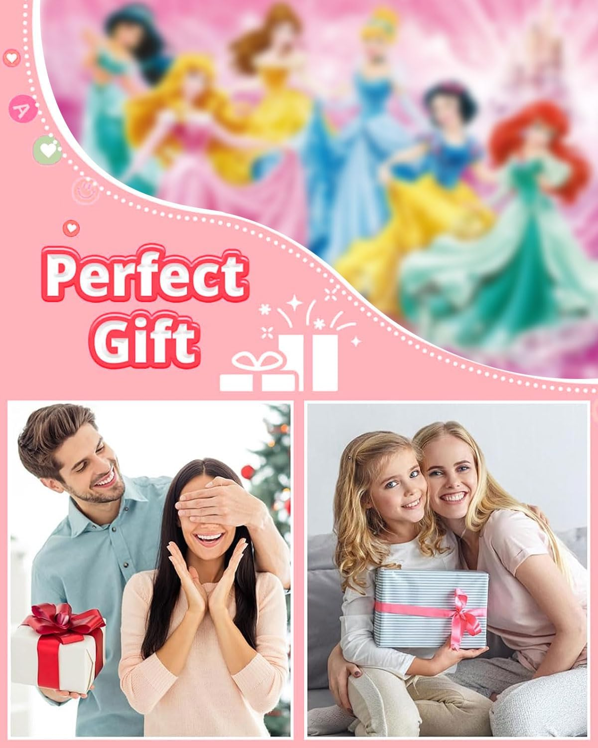 SCJJZ 30 Sheets Nail Stickers Self-Adhesive Mermaid Princess Nail Design Self-Adhesive Nail Stickers Nail Design Accessories Nail Stickers for DIY Decorations, Manicure, Mobile Phone Cases image number 1