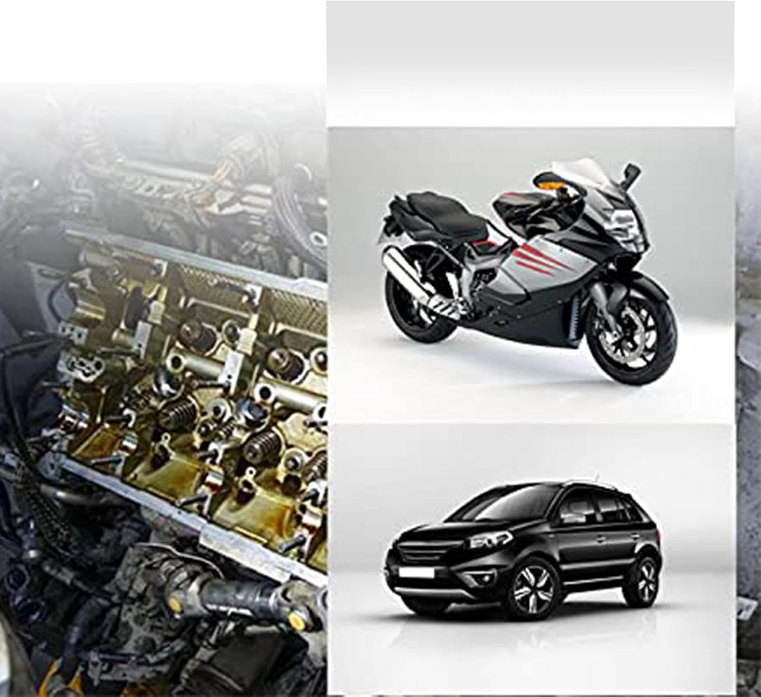 Spring Compressor Kit, Overhead Valve Spring Removal Tool, Heavy-Duty Clamp, Collet Pusher, Professional Installer Kit for Motorcycle and Automotive Engine Maintenance, 1 Set image number 5