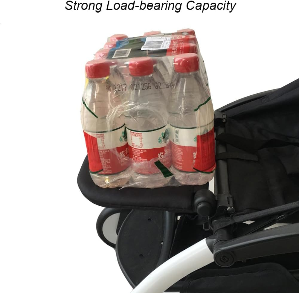 Stroller Leg Rest Compatible with Babyzen YOYO - Foldable Stroller without Disassembly - Extend 6.2 Inch Easy to Attach & Clean, Soft Fabric (Black) image number 4