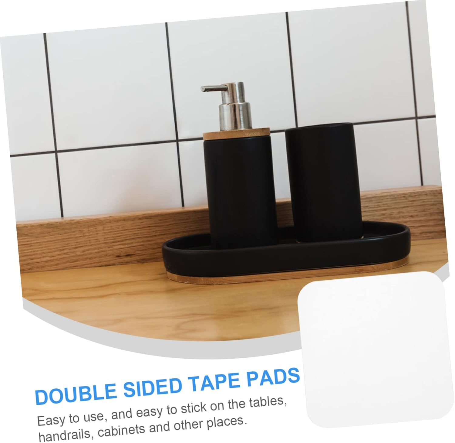 MAGICLULU 20Pcs Heavy Duty Double Sided Adhesive Tape Pads No Trace for Tiles Car Home Office image number 4