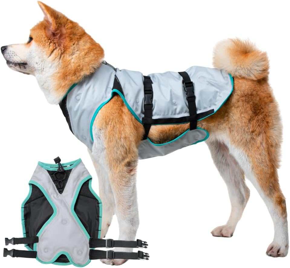 Suitical DRY Cooling Vest Dog, Large, Silver image number 4