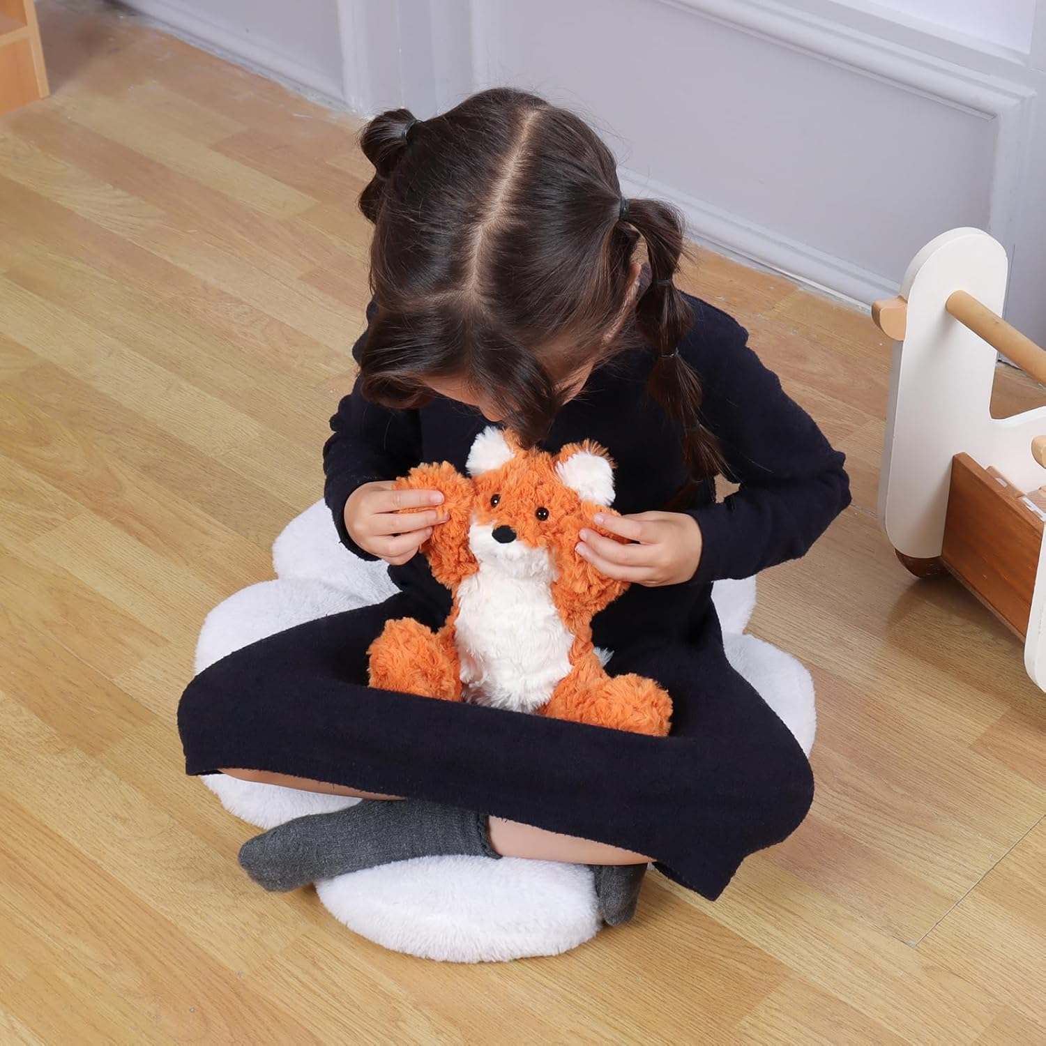Apricot Lamb Toys Plush Yellow Fox Stuffed Animal Soft Cuddly Perfect for Child (Orange Fox,8 Inches) image number 3