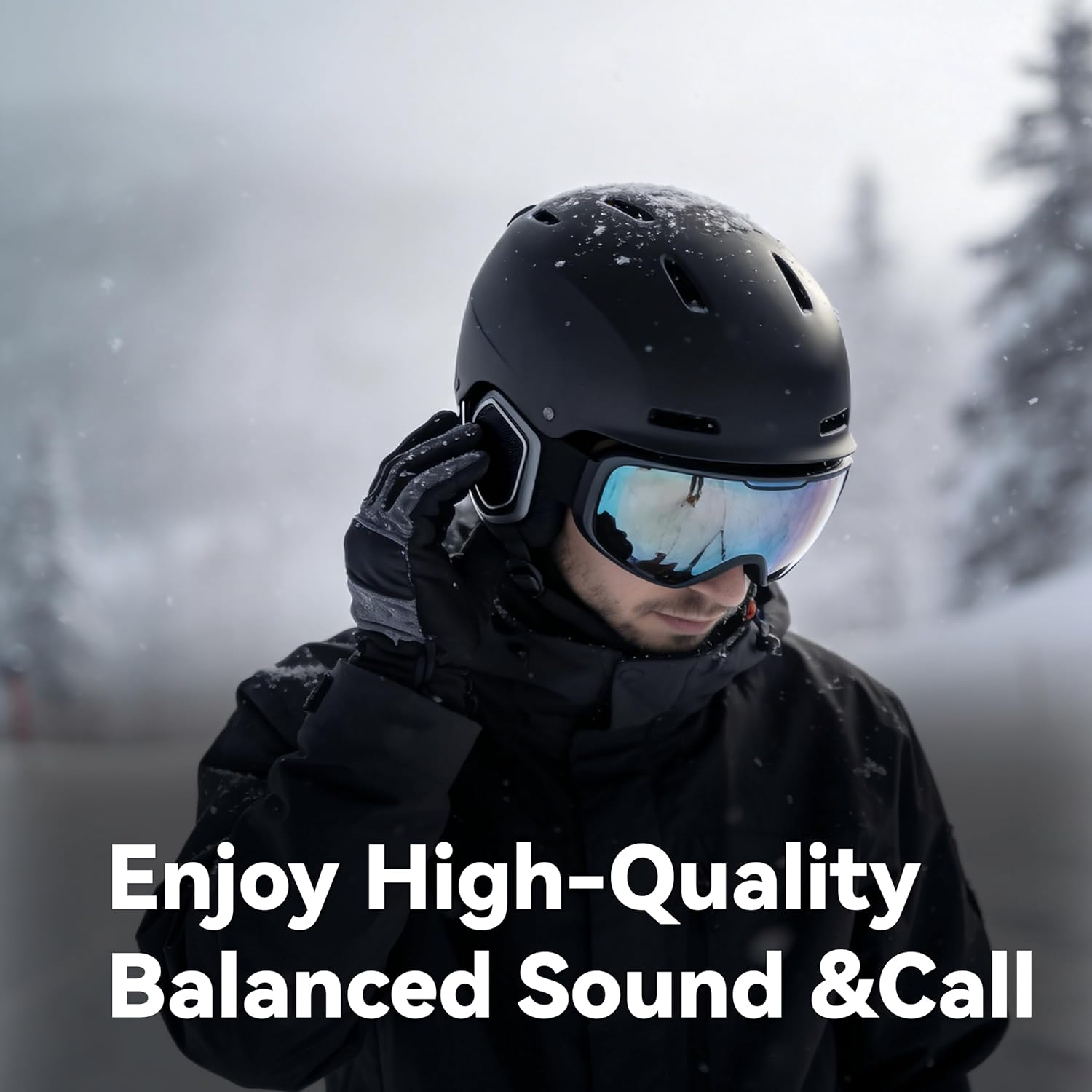 ASIEVIE Sports Ski Helmets Headphones, Wireless Bluetooth Helmet HD Speakers with Built-In Mic - Chips 5.3, Glove Friendly Controls, Compatible Any Audio Ready for Skiing & Snowboarding image number 3