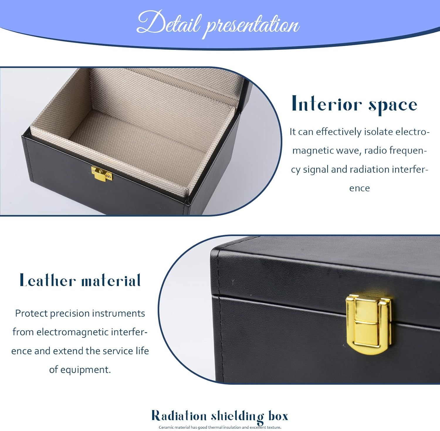 Faraday Box with 2 Faraday Bags Value Set for Car Key Signal Blocker Box Keyless Entry Car Key Safe Protector Anti-Theft Shield RFID Blocking Set for Keys and Phones image number 2