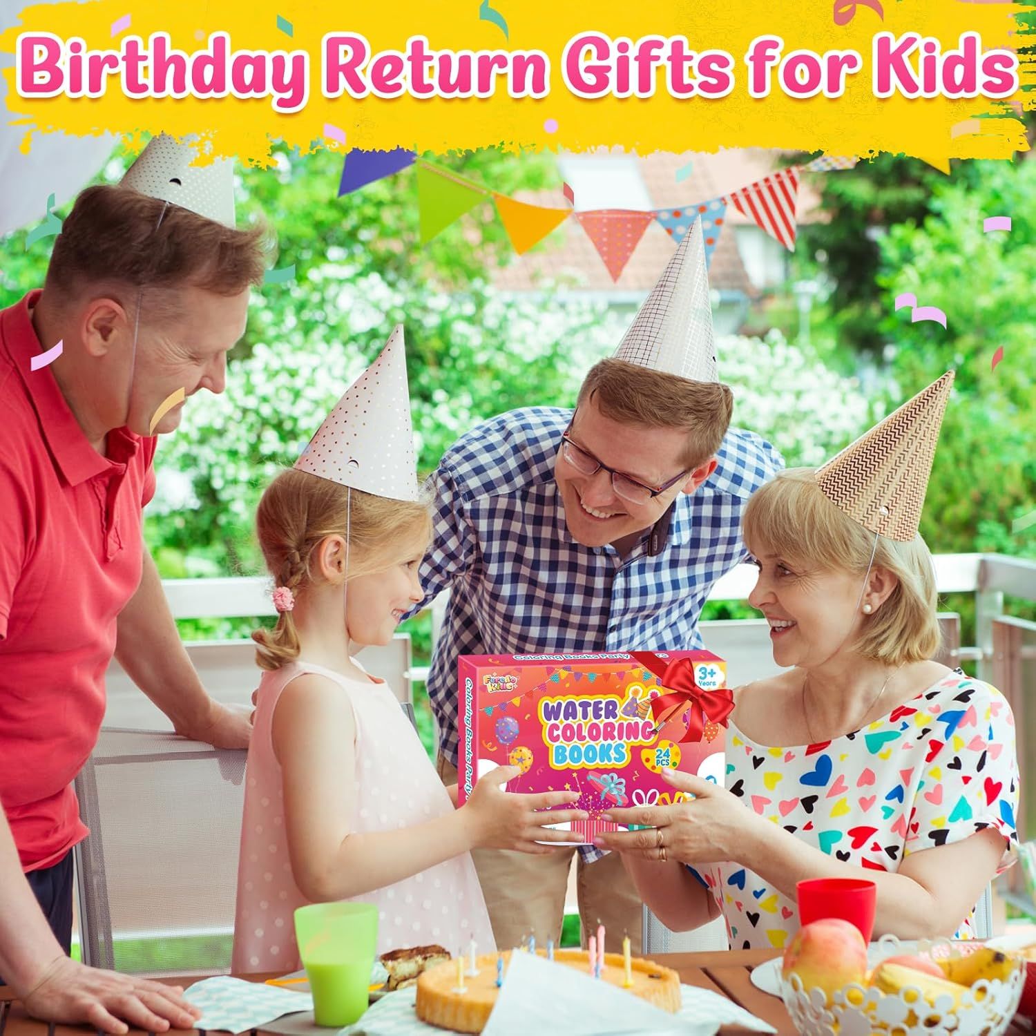 Coloring Books Party Favors for Kids - 24 Pack Mini Water Coloring Books Paint Sets for Kids Goodie Bags Stuffers Students Classroom Gifts Bulk, Return Gifts for Birthday Halloween Party Favors Bulk image number 4