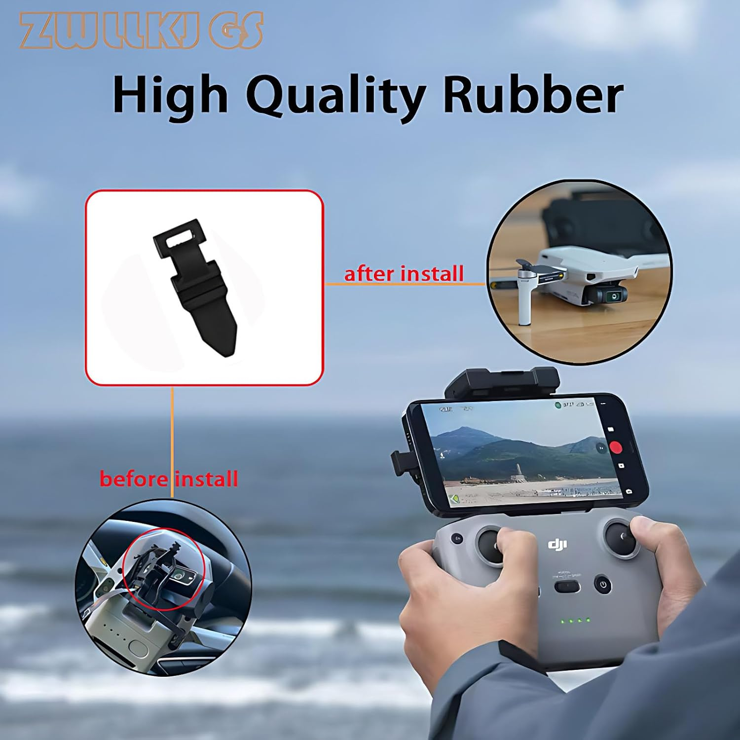 ZWLLKJGS Replacement for DJI Mini 2 Gimbal Shock Absorption Rubber Damper for DJI Mavic Mini 4K/Mini Se/Mini 2 SE Shock Absorber Ball Gimbal Mounts Accessories Drone Parts (4Pcs)