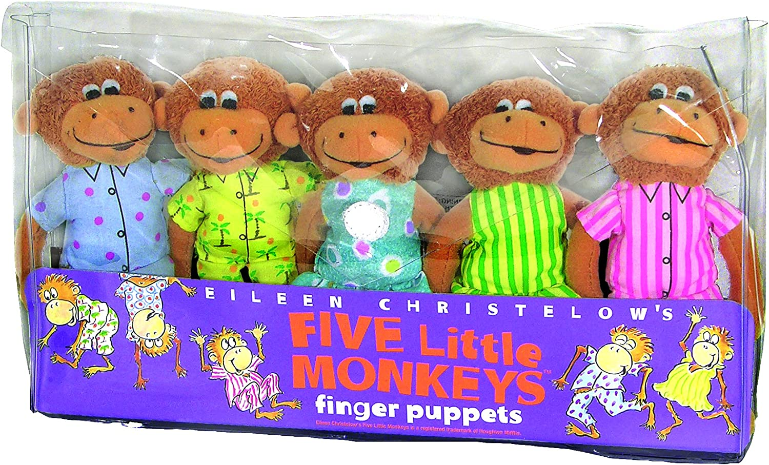 Five Little Monkeys Finger Puppet Playset image number 2