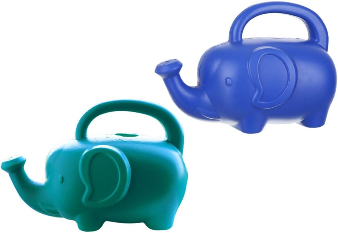 2Pcs Cartoon Watering Pot Garden Watering Can Outdoor Plastic Kettle Gardening Tool
