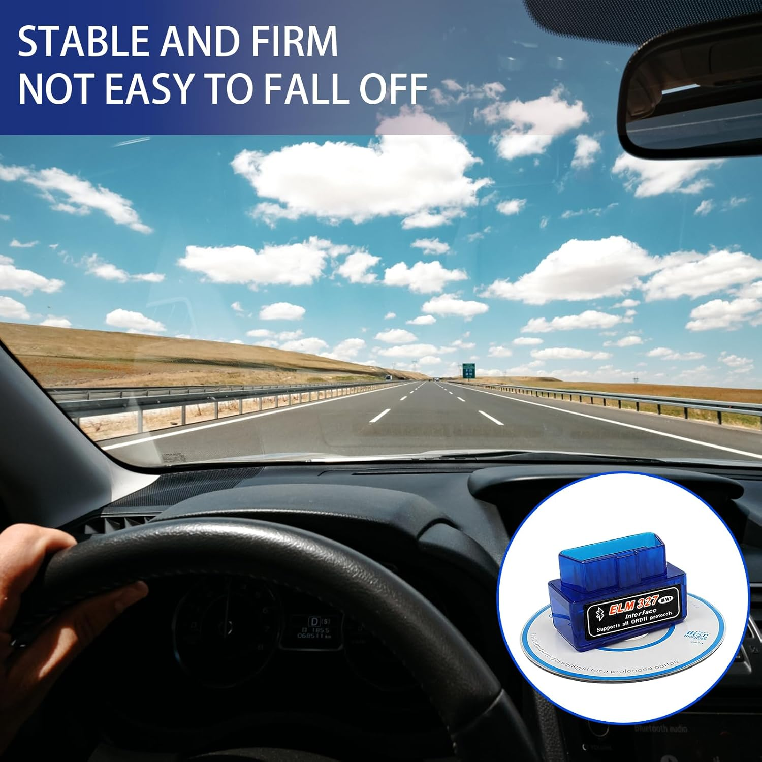 OBD2 Scanner,Obd Scanner, Elm327 Code Reader Bluetooth Scan Tool,Wireless Obdcar Code Reader,For Ios, Iphone, Ipad and Android image number 2