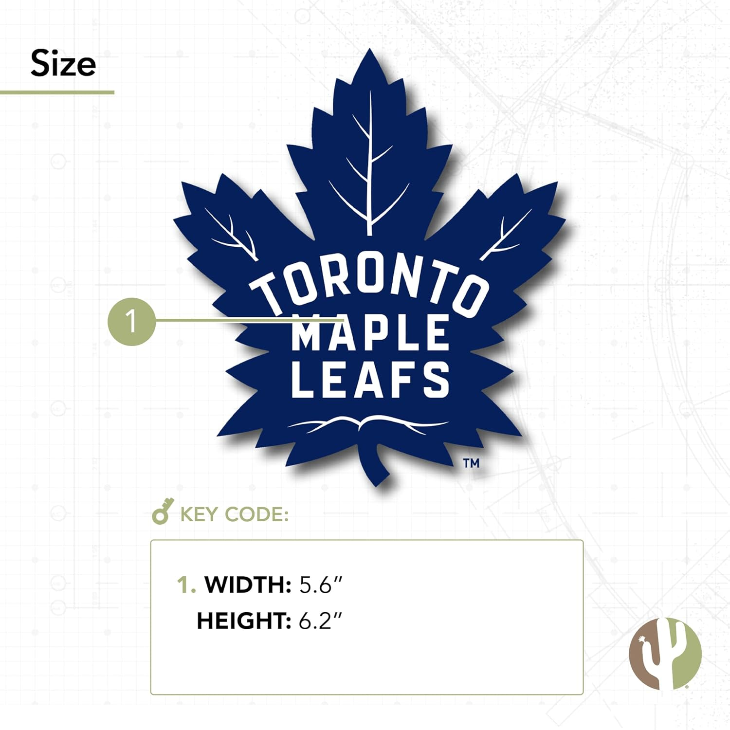 Toronto Maple Leafs Team NHL National Hockey League Sticker Vinyl Decal Laptop Water Bottle Car Scrapbook (Individual - Main Logo) image number 1