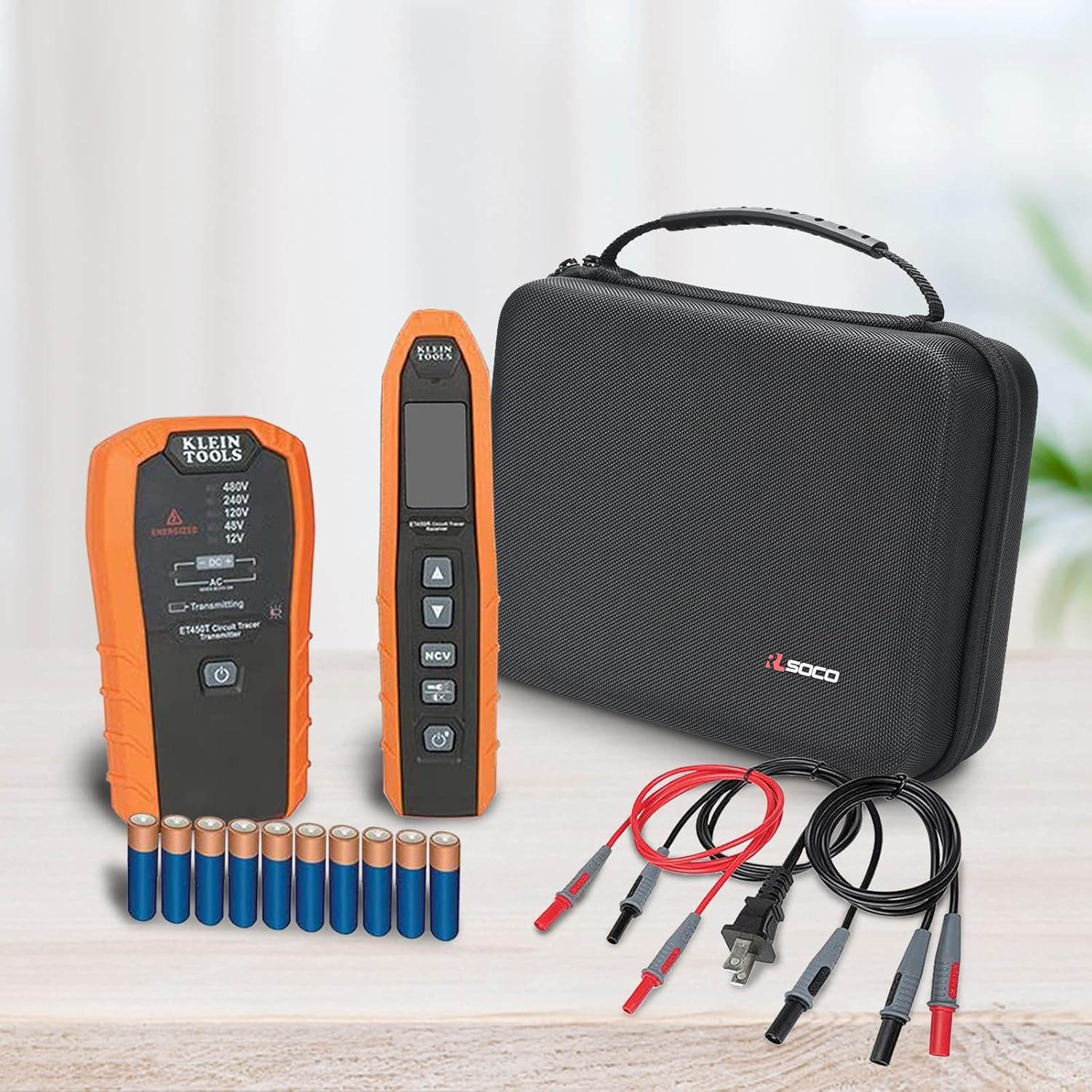 RLSOCO Case for Klein Tools A-ET450 Advanced Circuit Tracer Kit, Hard Shell Carrying Case, Drop- and Shock-Resistant (Cover Only) image number 3