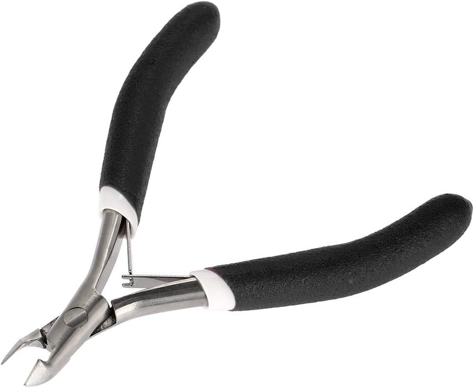 Cuticle Nippers, Professional Stainless Steel Cuticle Scissors, Perfect Nail Care Tool for Manicure and Pedicure at Home/Spa/Salon (Black) image number 5