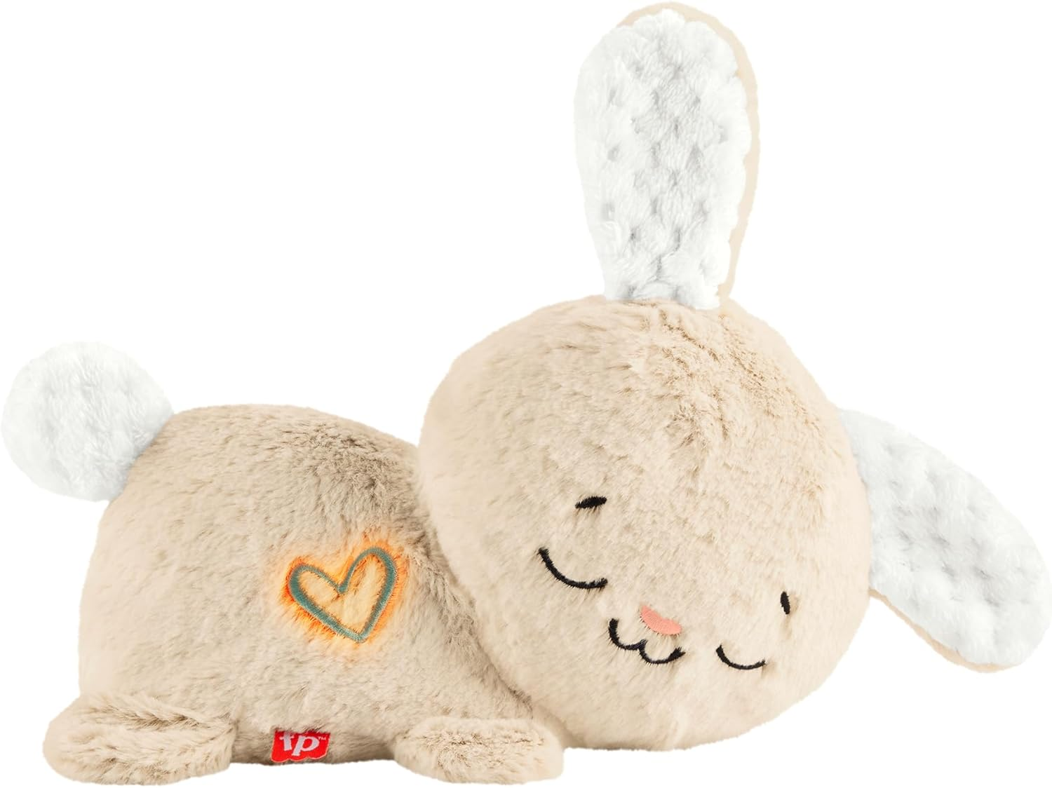 Fisher-Price Baby Sound Machine Soothe & Settle Bunny Portable Plush Toy with Music, Lights & Motion for Newborns