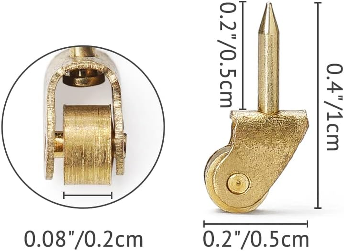 Odoria 1/12 Scale Dolls House Miniature Pulleys Caster 10Pcs Dollhouse Accessories image number 1