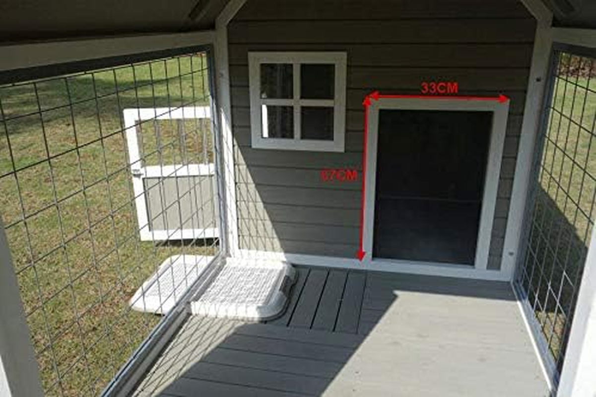 Manor Deluxe Outdoor Cat Enclosure, Grey, 210Cm X 110Cm X 130Cm, Wood, Weather Resistant, Easy Assembly, Comfortable image number 6