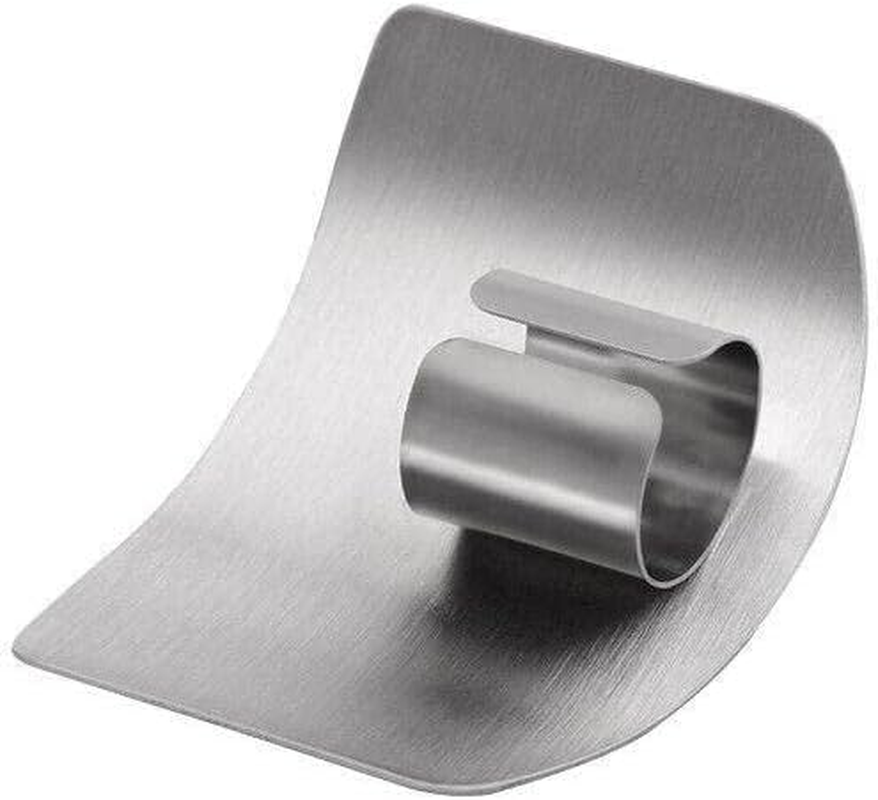 AIMALL Kitchen Slice-Knife Cut Hand Guard Stainless Steel Safe Tool Finger Protector, Durable Tool for Fruit & Vegetable Preparation image number 2