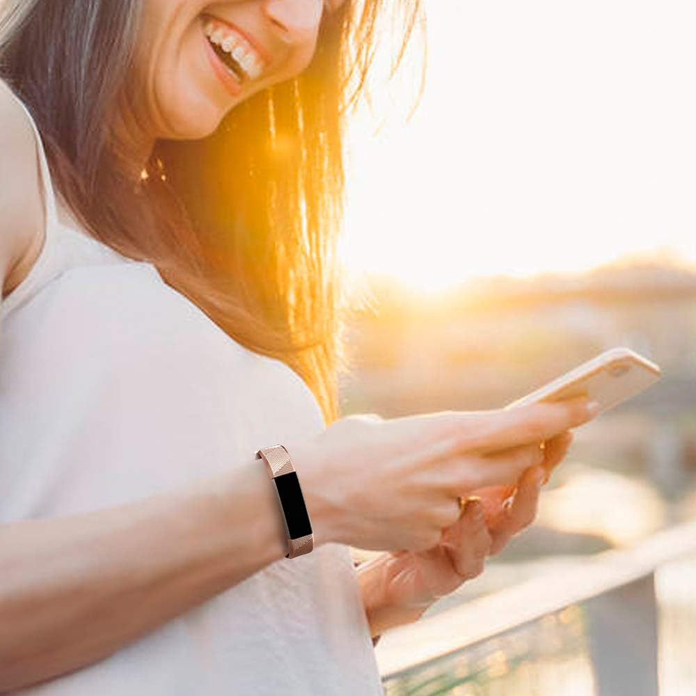 3 Pack Bands Compatible with Fitbit Alta/Alta HR Band, Soft Sport Silicone Adjustable Replacement Wristbands for Women Men image number 2