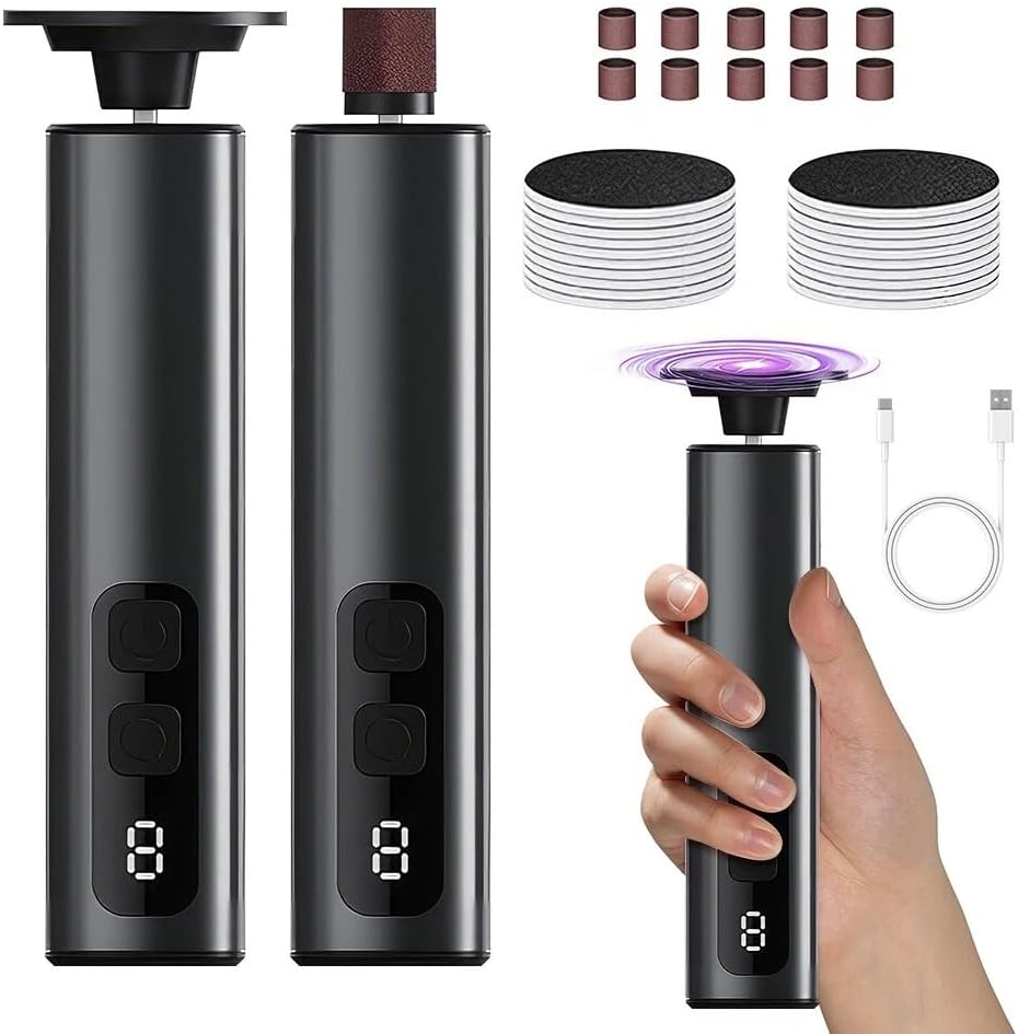 Electric Callus Remover Powerful Hand Foot File Grinder Sander Machine 9-Speeds image number 2