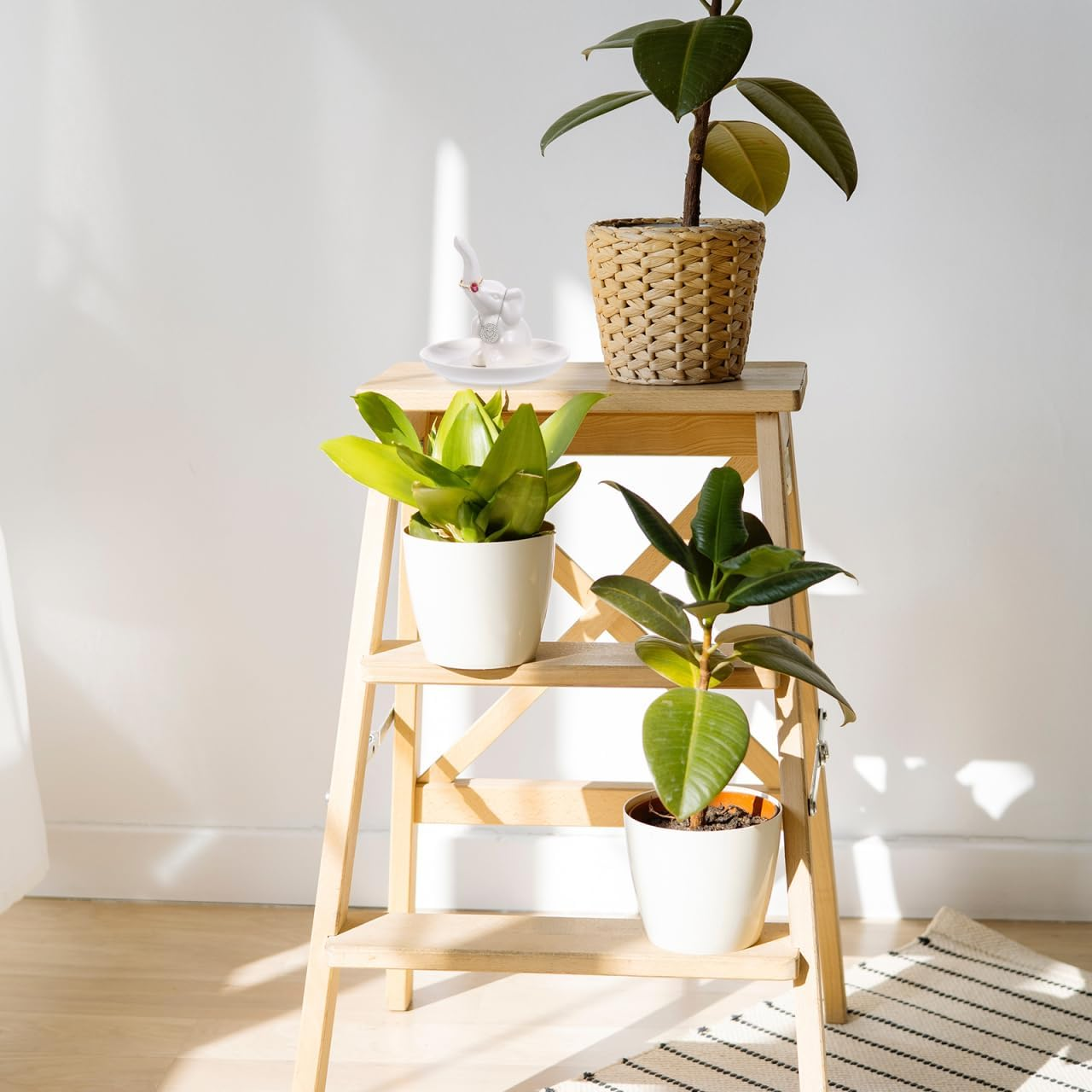 SAFIGLE Elephant Ceramic Tray - Unique Jewelry Dish Organizer for Rings Earrings Necklaces and Bracelets - Perfect Home Decor and Gift Idea image number 2