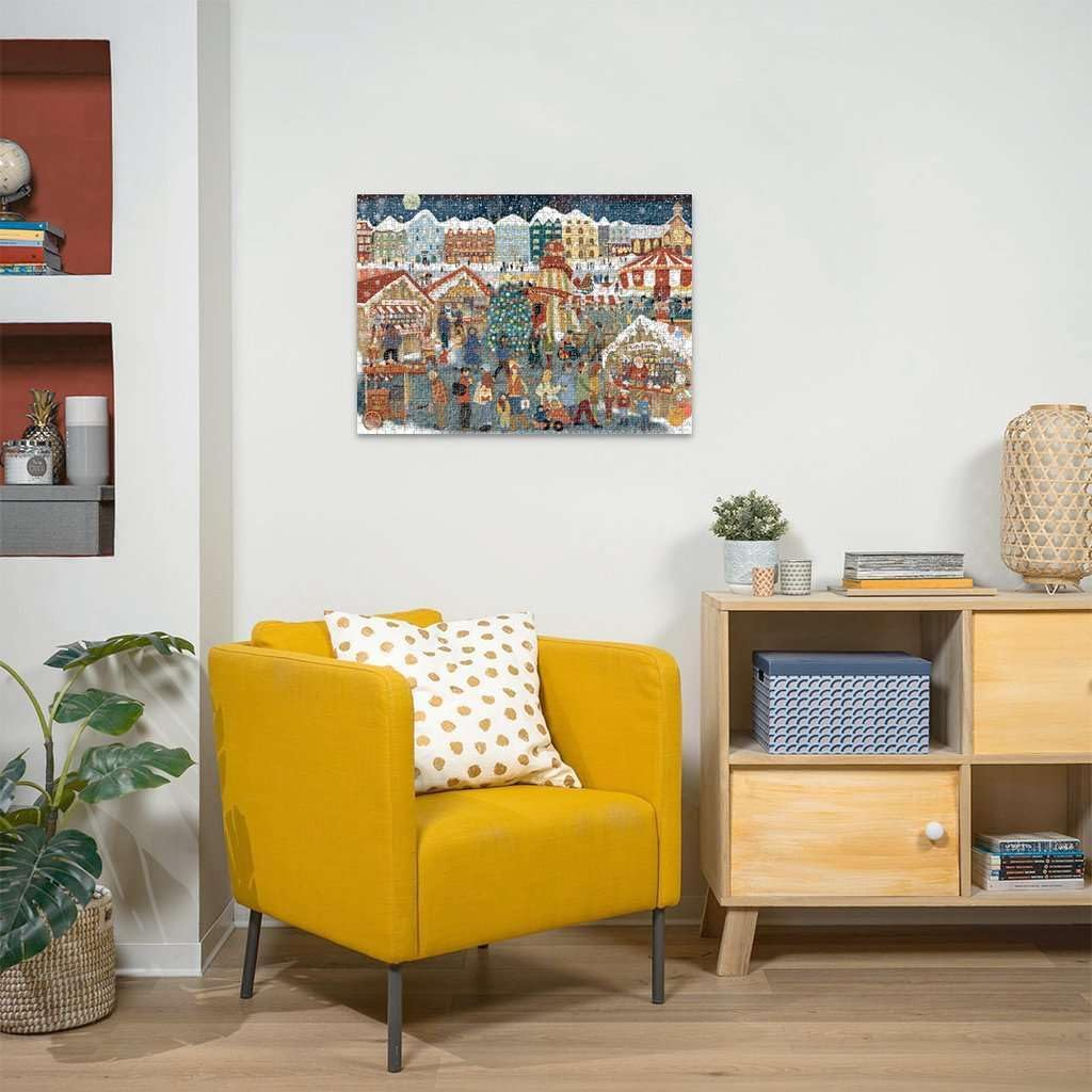 Rburg - Christmas Market Puzzle 1000P image number 1