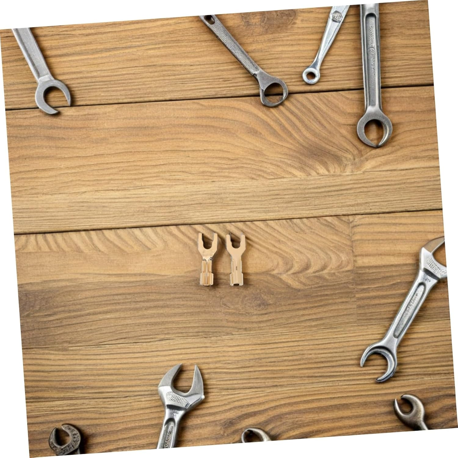 VANZACK 2Pcs Plated Speaker Spade Connectors for Amplifier Audio Hifi Banana Plug Y Fork Wire Terminals Fit for Home Theater and Recording Studio image number 4