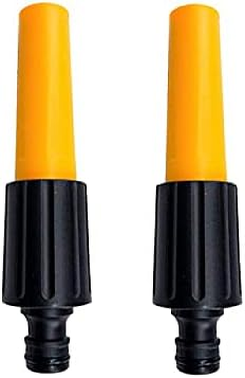 2 Pcs Hose Nozzles, Garden Spray Gun, Adjustable Spray, Yellow