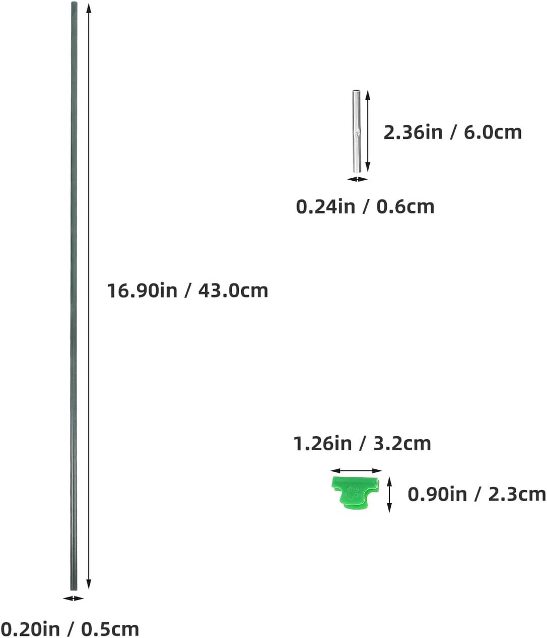 Gadpiparty Plastic-Coated Fiberglass Garden Hoops Kit Row Cover Netting for Bird and Insect Protection Easy-Install Garden Supplies for Fruit Vegetable Flower Beds and Greenhouse Grow Tunnel image number 5