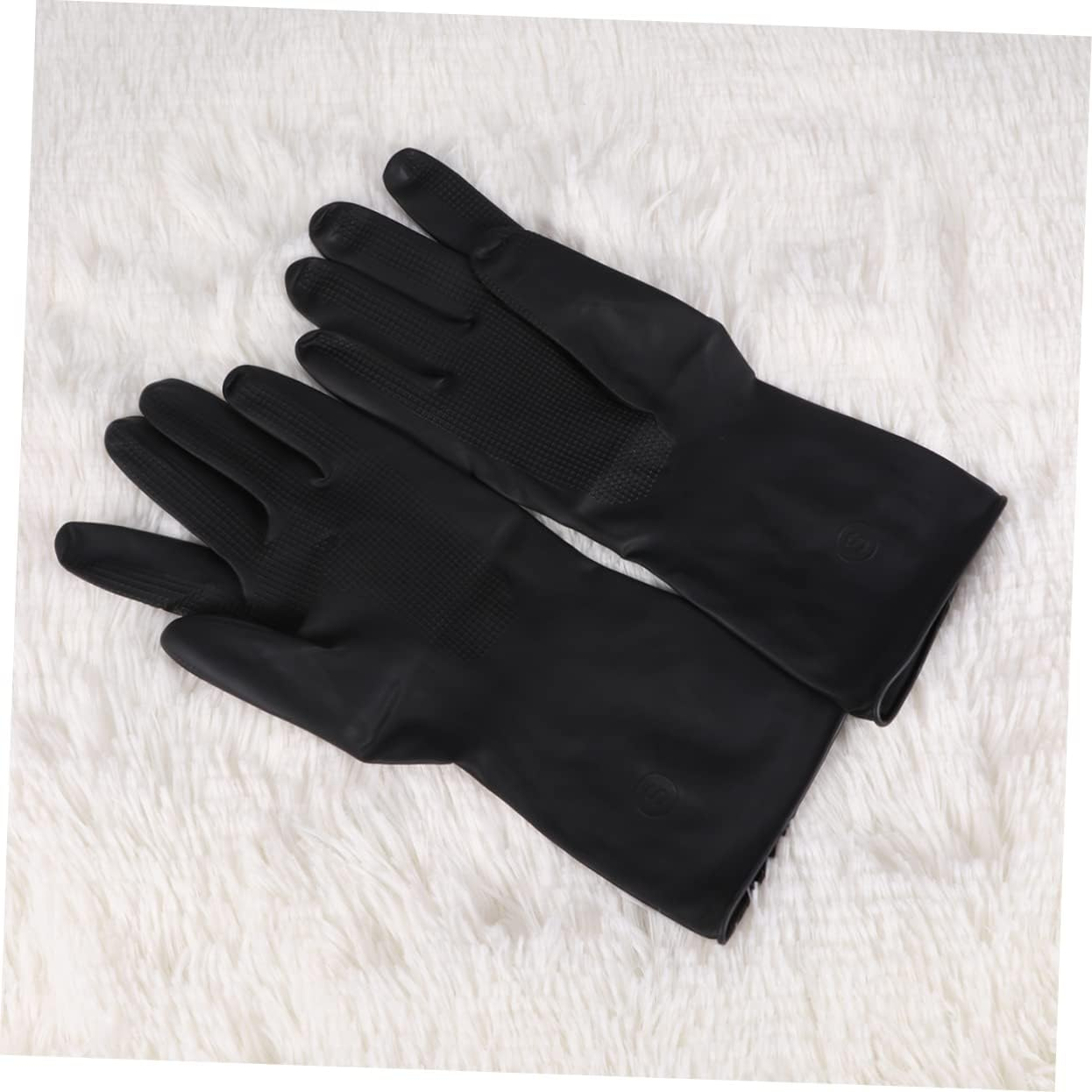 2Pairs Barber Gloves Hair Dye Protection Gloves for Women Men Heat Resistant Hair Shampoo Reusable Salon Tools image number 6