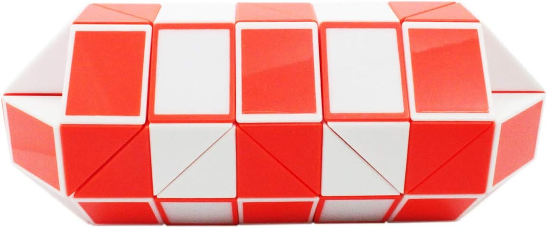 Mipartebo Magic Snake Cube Twist Puzzle 72 Wedges Sensory Fidget Stocking Stuffers Large Size Kids Party Favors Orange