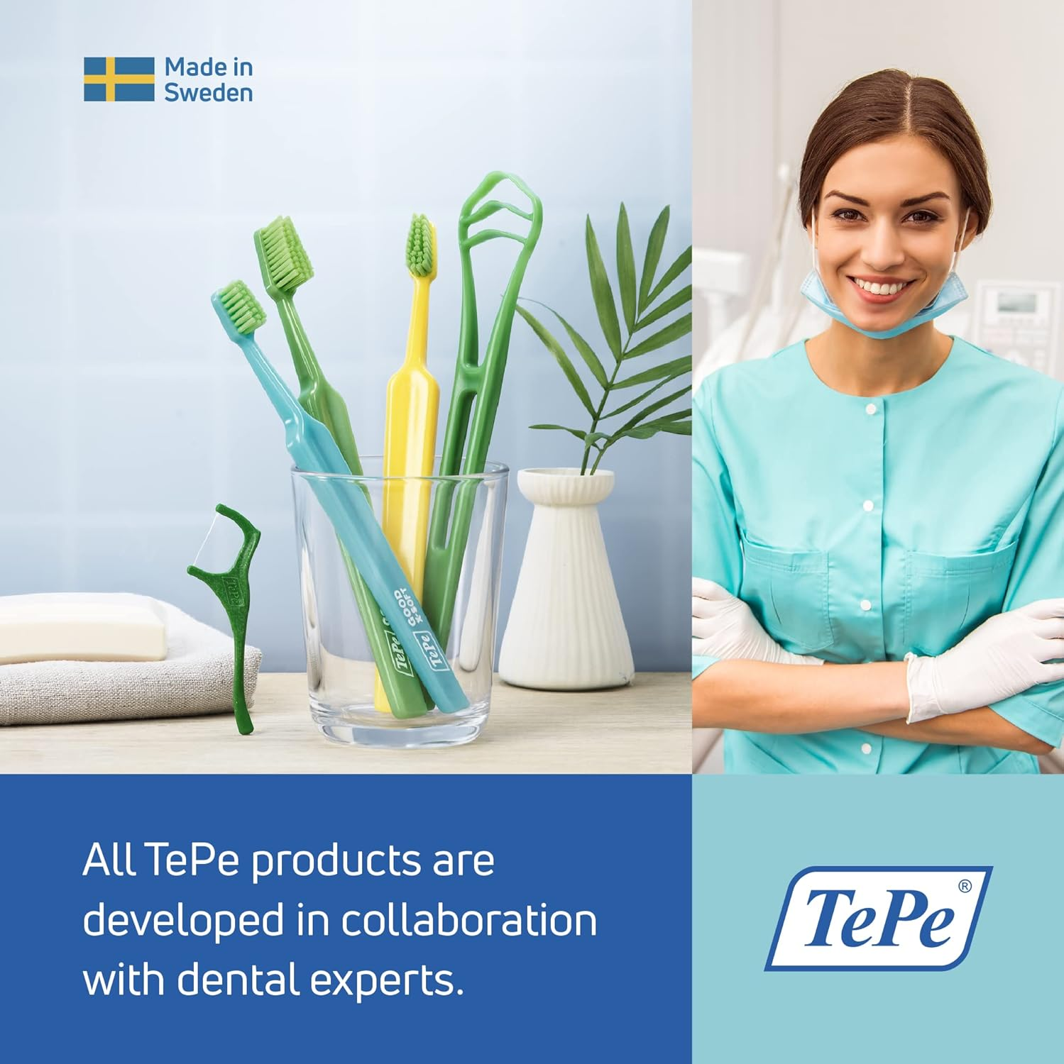 Tepe GOOD Compact Toothbrush, Soft, Green, Kids (XS), 1Pc, Small Head Toothbrush for Improved Access, Soft Bristle Toothbrush for Gentle Cleaning image number 1