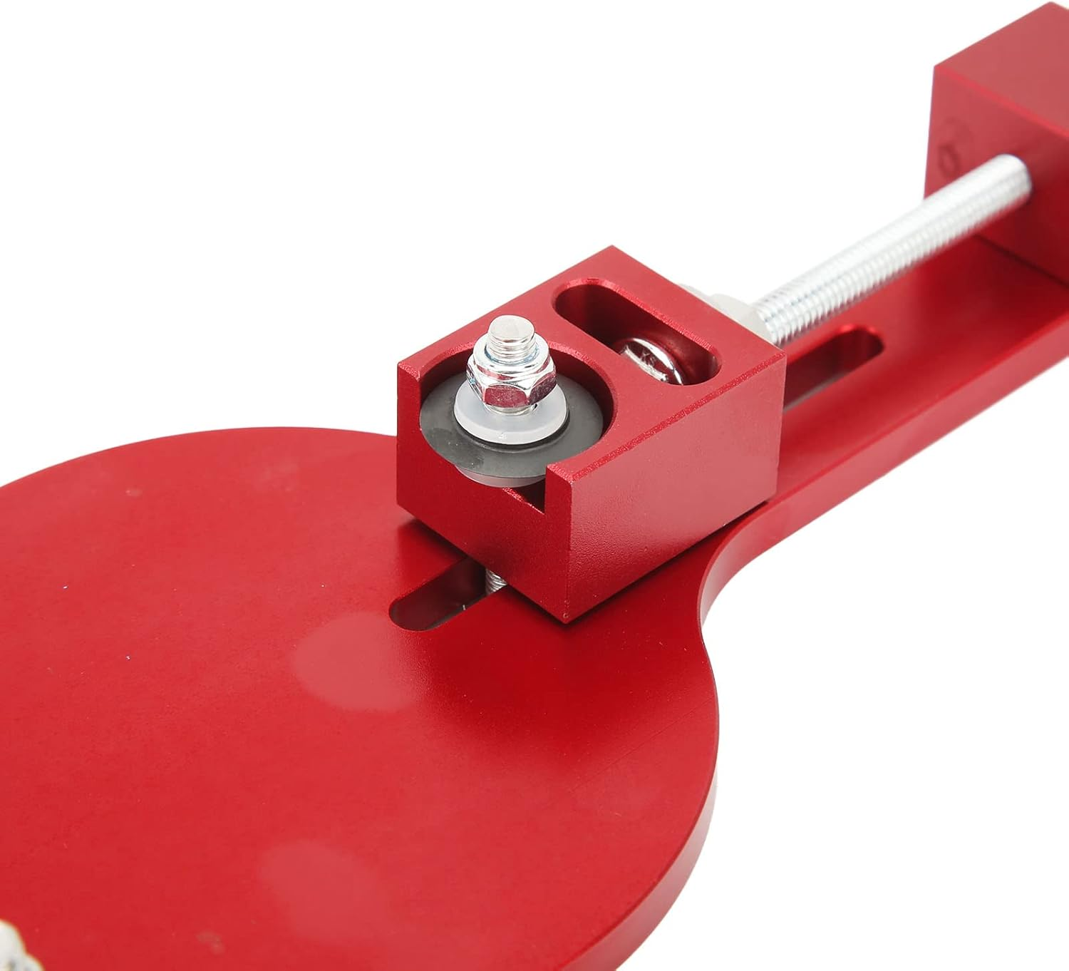 Oil Filter Cutter Tool, Zinc Alloy Universal 77750 Oil Filter Cutter Replace for Filter Cutting Range 2-3/8In to 5In, High Efficiency Oil Filter Crusher with anti Slip Handle (Red) image number 3