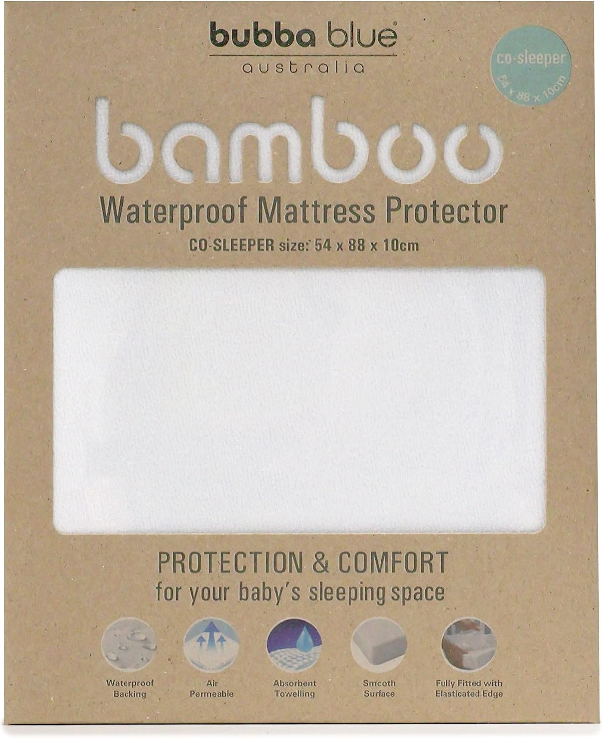Bubba Blue Bamboo Mattress Protector Co Sleeper image number 2
