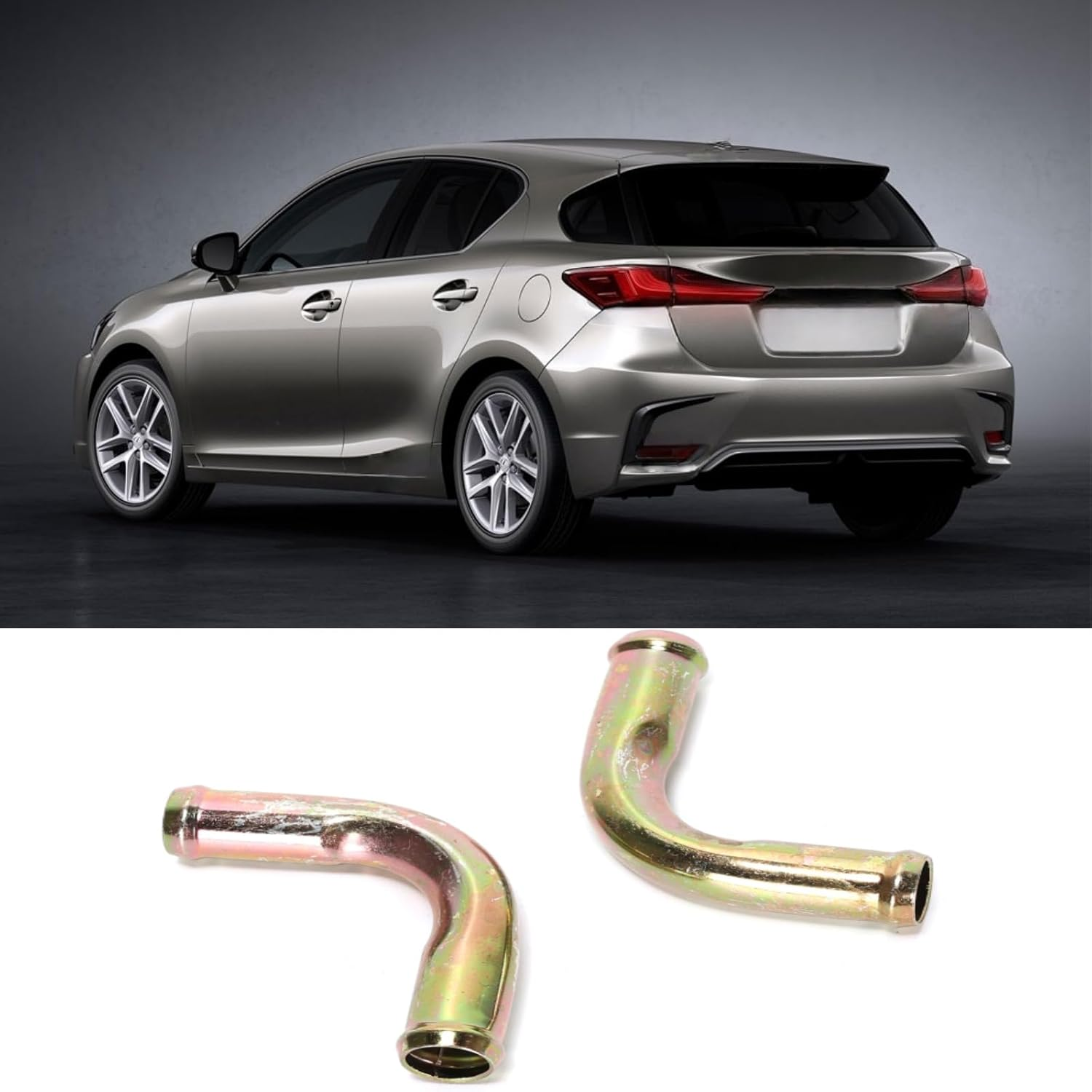 2 Pcs 90&deg; Elbow Heater Hose Connector Joint 16Mmx16Mm/ 5/8Inx5/8In Suitable for Automotive Heater Hoses/Water Tank Guide Pipes image number 6