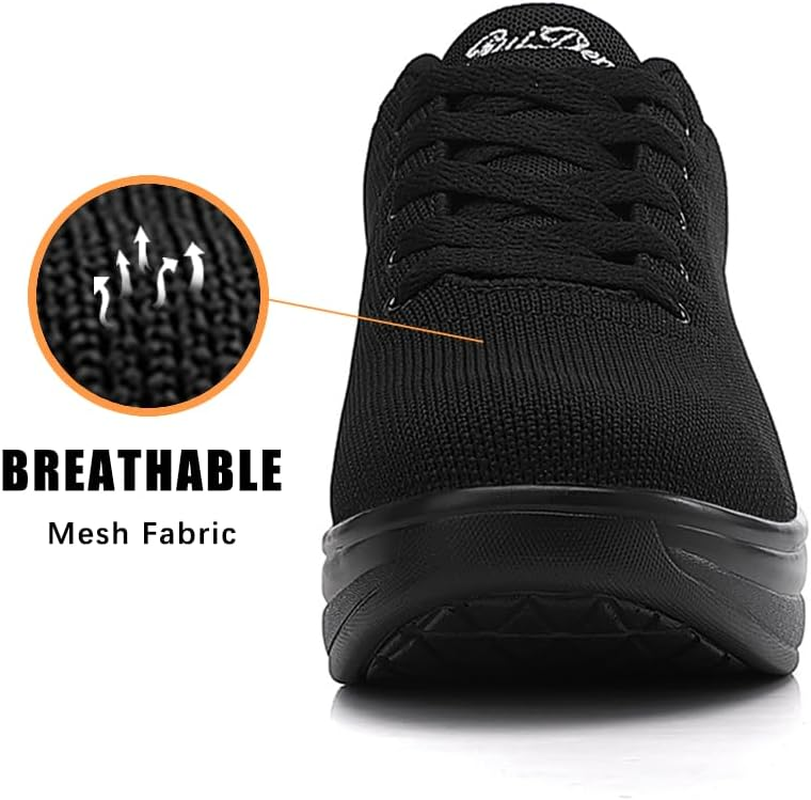 Oude Sneakers for Women Comfortable | Shoes for Women Traveling | 2 Inch Air Cushion Rocker Bottom image number 7