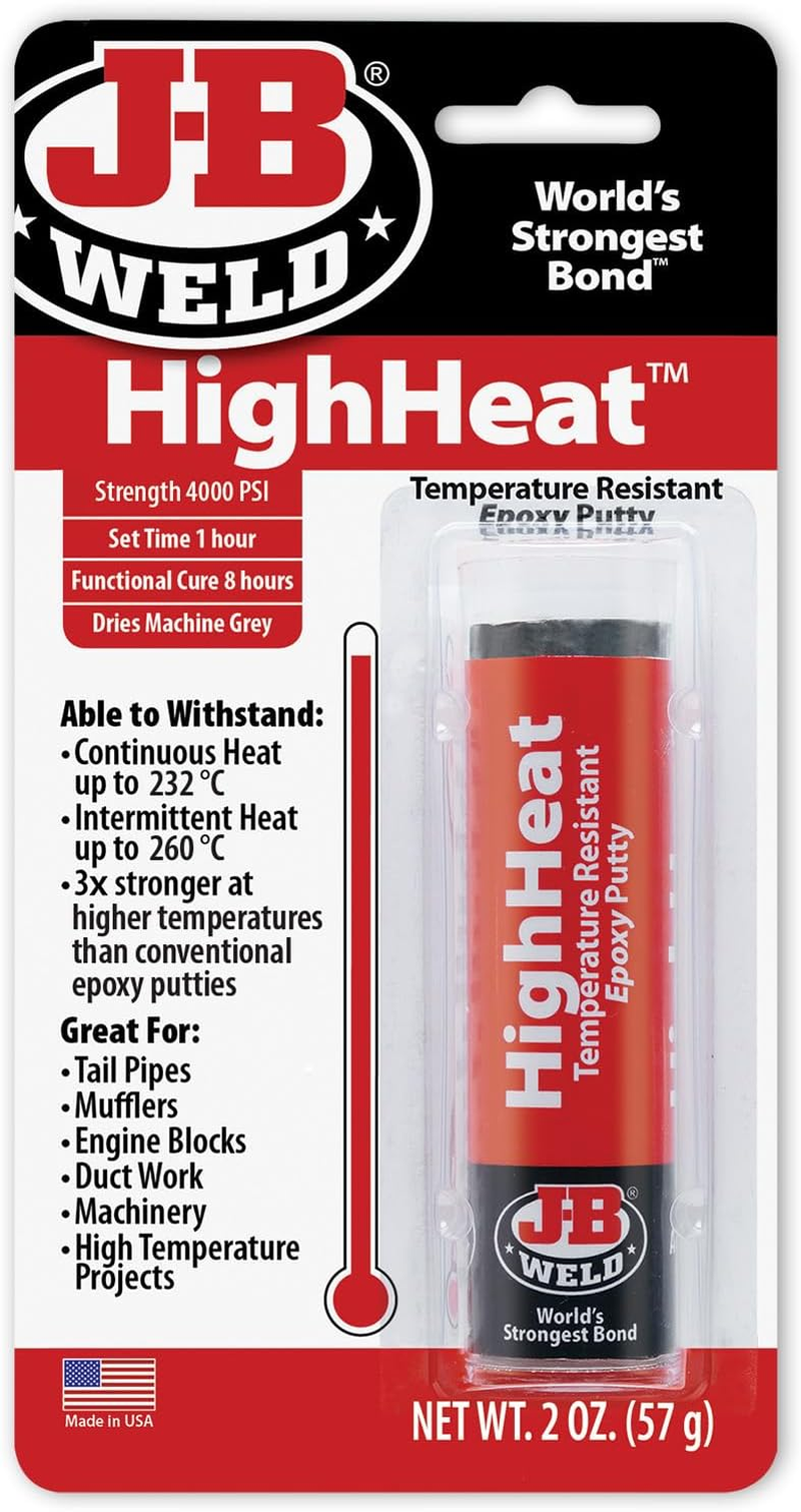JB Weld Highheat Temperature Resistant Epoxy Putty, 56 G image number 3