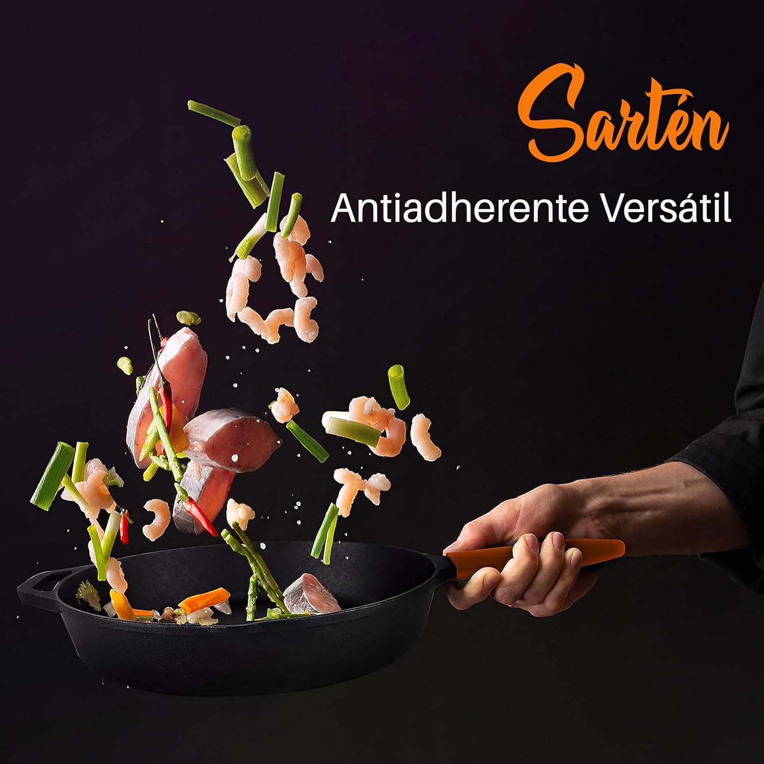 Nutrichef 10" & 12" Kitchen Frying Nonstick Cookware Set W/Drip Spout Pre-Seasoned Cast Iron Skillet Pans, 10 Inch - 12 Inch, Ceramic