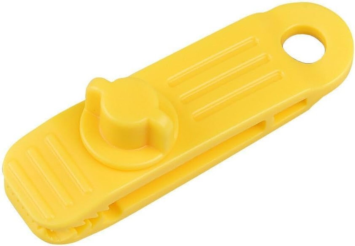 10 Pieces Camping Hiking Picnicking Tent Tarp Fasteners Windproof Awning Wind Rope Clip Fastening Clamps Outdoor Equipment image number 1