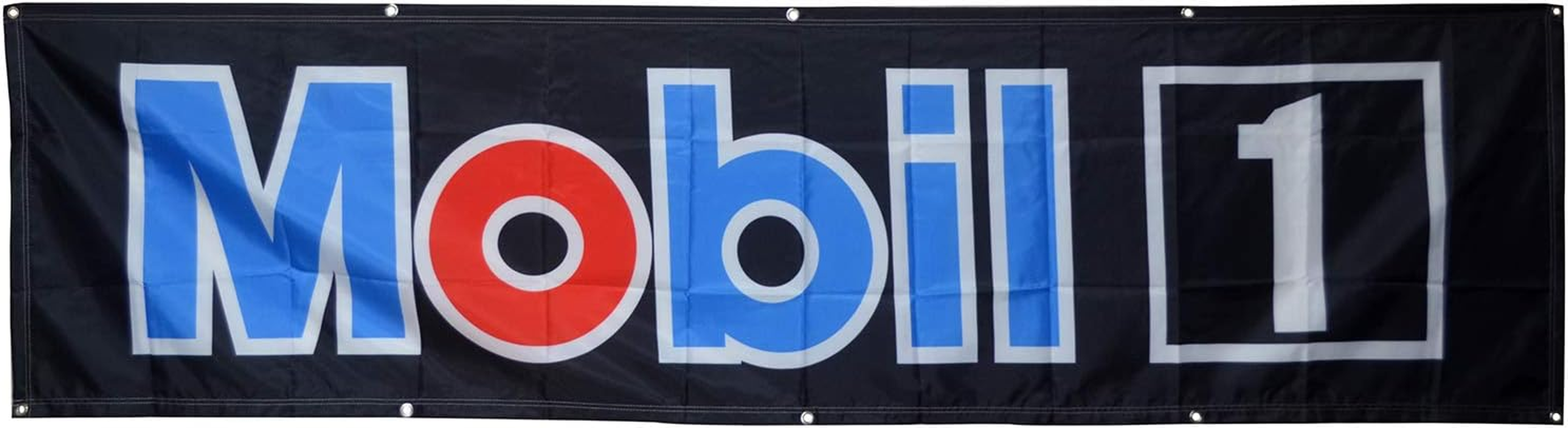 Daoops Mobil 1 Flag Automotive Oil Shop Racing 2X8Ft Banner image number 2