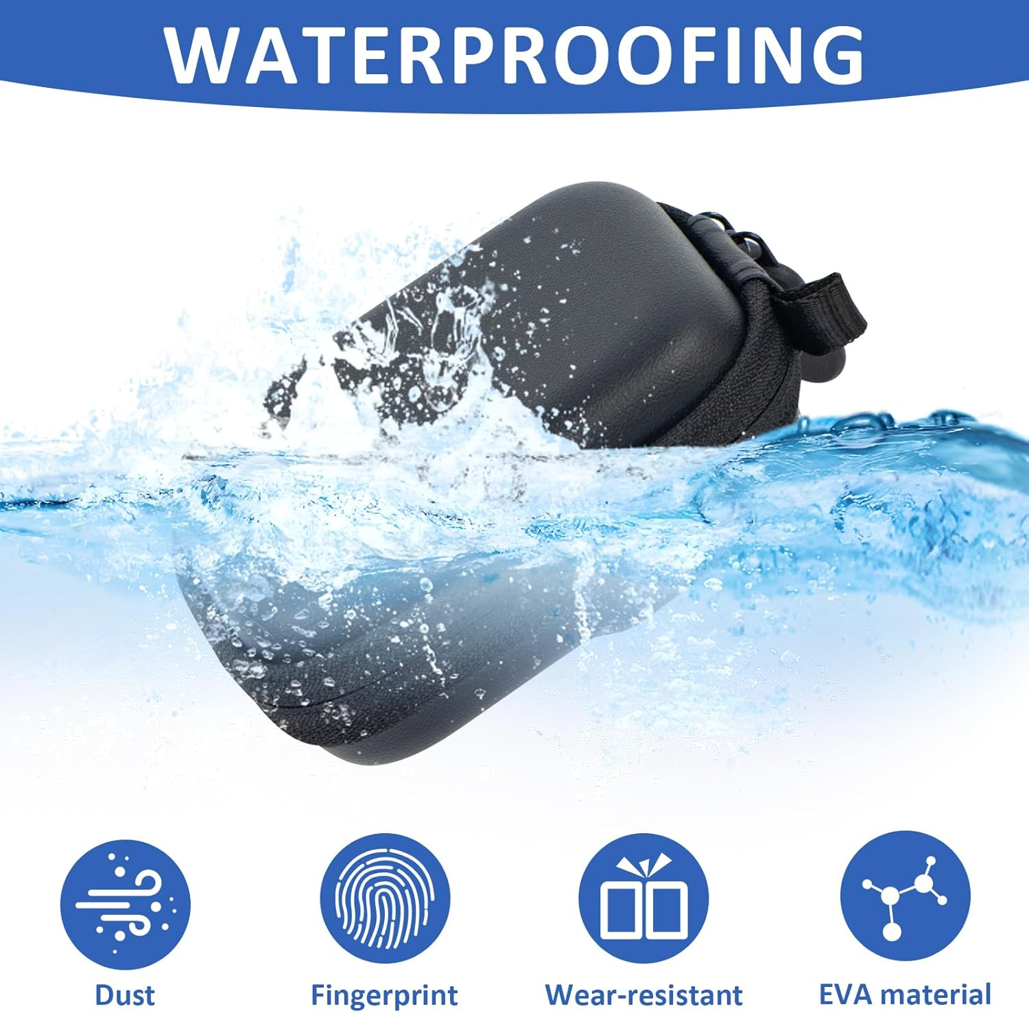 Jinminamz Carry Case for DJI Accessories, Mini Carry Bag for DJI Osmo Action 5 Pro/4/3, Black Hard Shell Travel Bag for DJI Osmo Action 5 Pro, Drop-Proof Pressure Container for Travel, Life Records image number 5