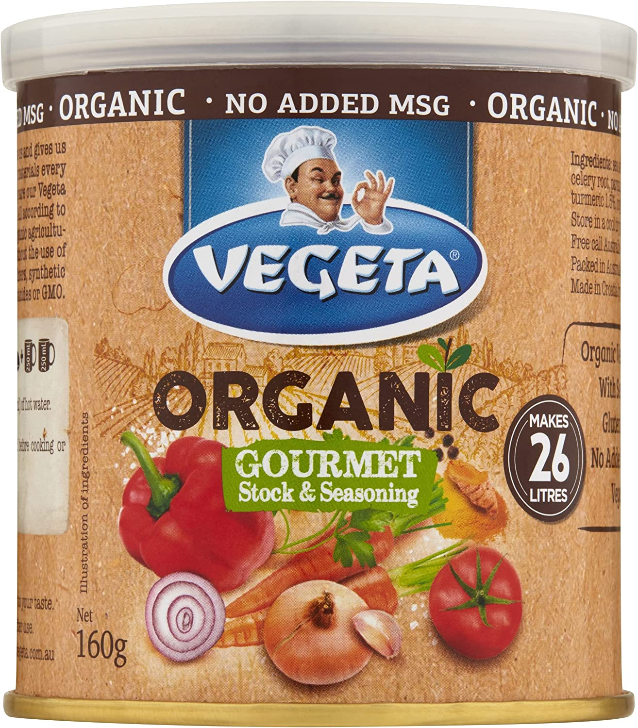 Vegeta Organic Gourmet Stock & Seasoning Powder, 160G image number 3