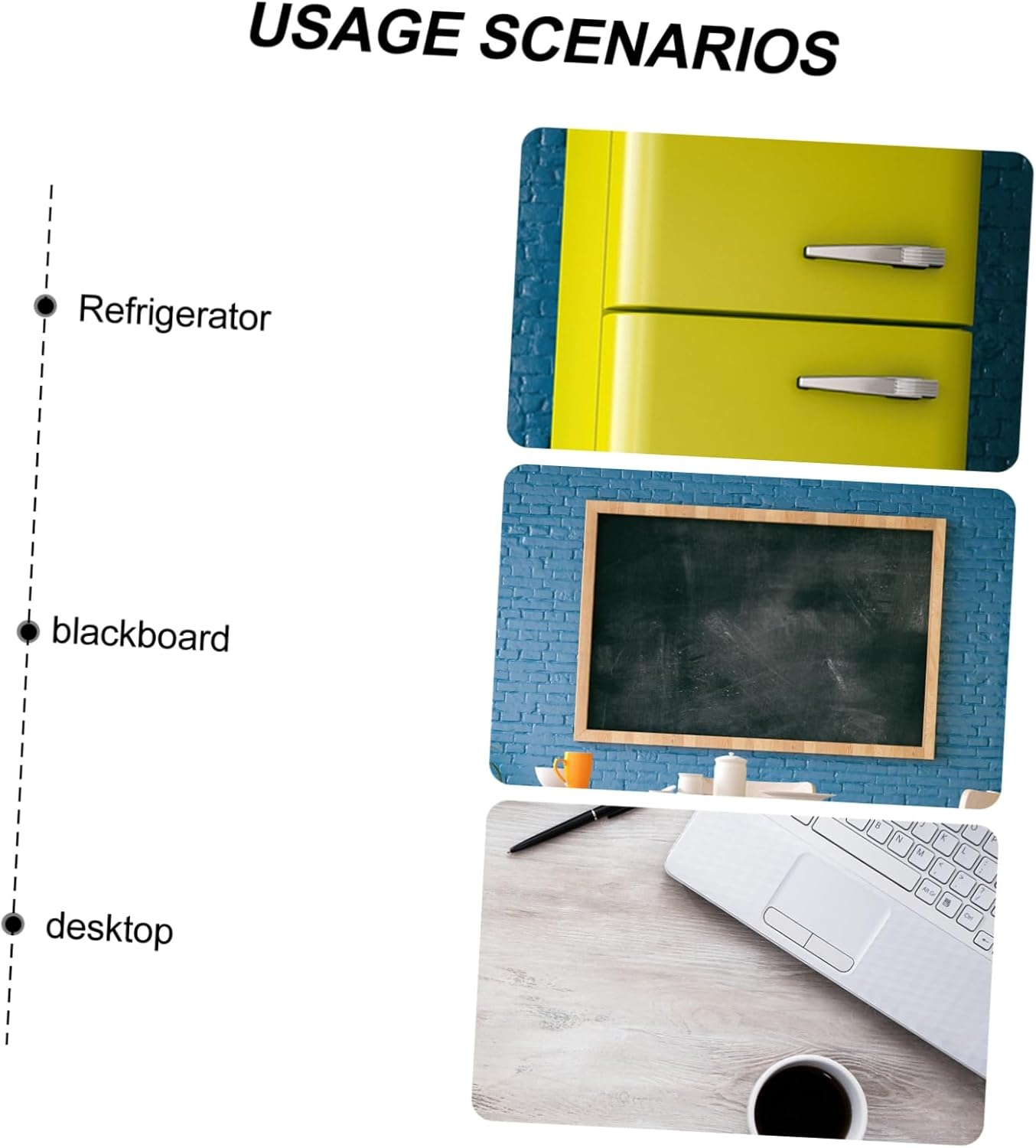 COHEALI Acrylic Fridge Dry Erase Board Magnetic Message Board Practical Planning Board Erasable Surface image number 5