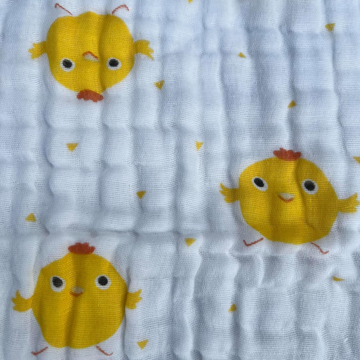 Organic Muslin 100% Genuine Premium Soft Cotton Baby Burp Cloths Assorted Designs 6 Pack Large 50X25 Cm image number 3