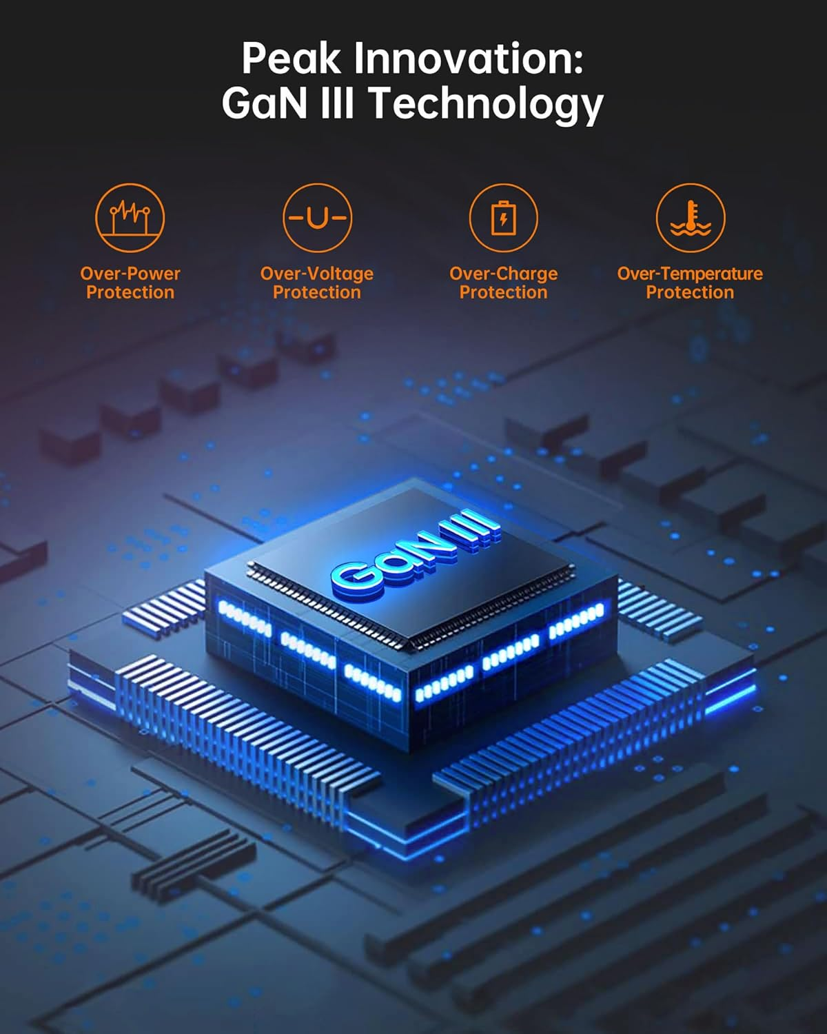 NOVOO 67W USB C Charger, 3-Port Gan III Fast Charger Block with PD3.0, PPS, Compact Wall Charger, AU Plug Power Adapter for Macbook, Ipad, Galaxy S25/S24 Ultra, Iphone 16/15Pro, Dell XPS 13 - White image number 3