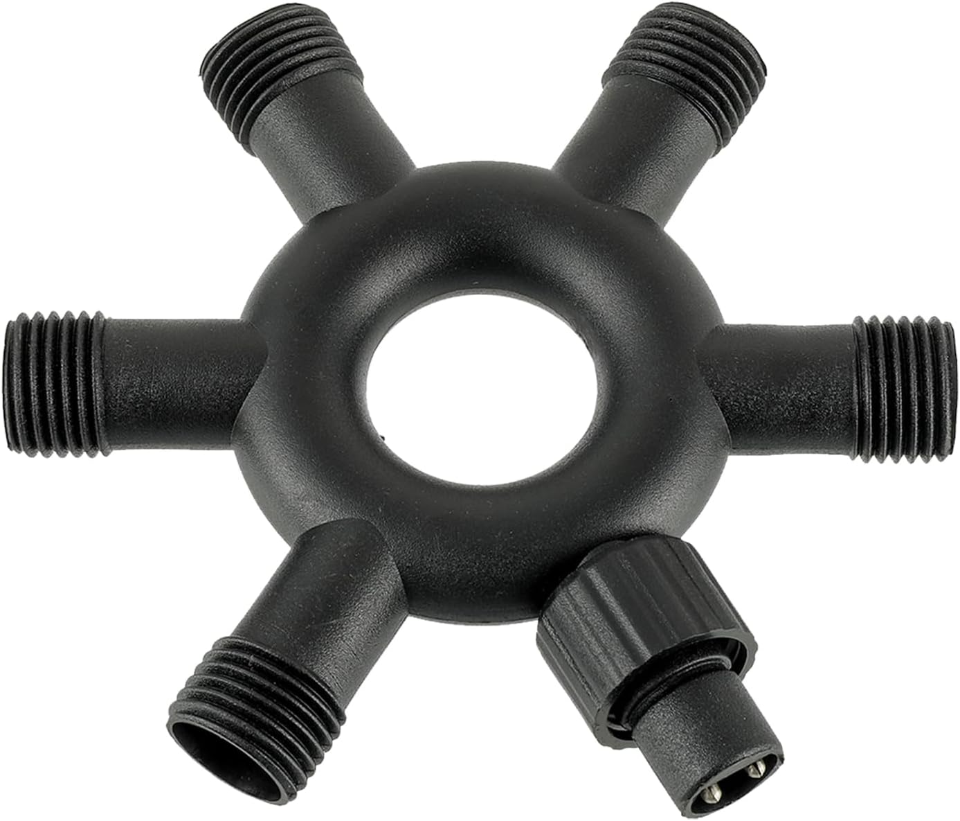 HUAREW 6 Way Connector for Outdoor String Lights, Divider Connector for Fairy Light, Waterproof Splitter Connector, Waterproof 2 Pin Separator, for Christmas String Lights, Globe Lights image number 5